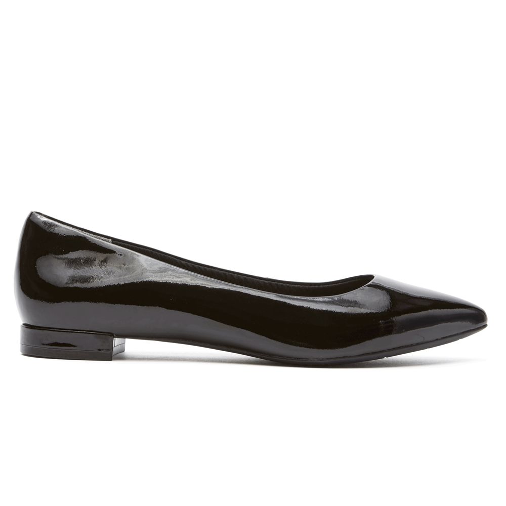 Rockport Women's Total Motion Adelyn Ballet - Black - USA (9731YAXEC)